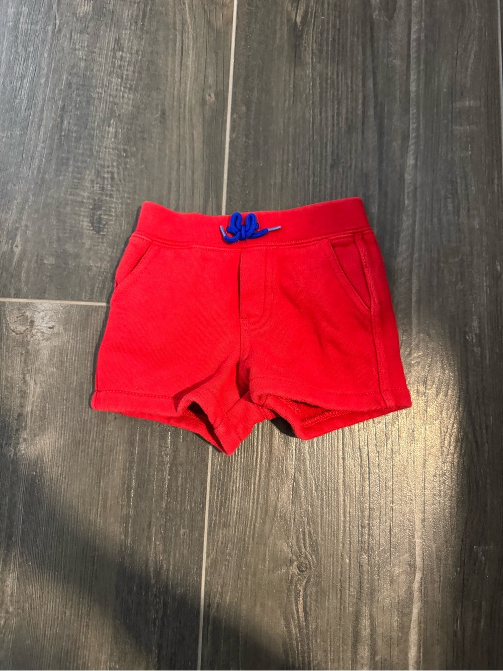 Ralph Lauren Red Shorts with Blue Drawstring